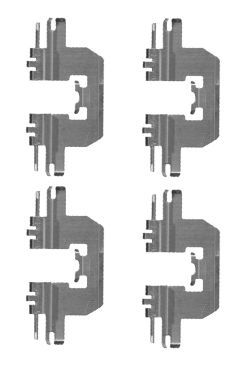 HELLA PAGID Lisakomplekt, ketaspiduriklotsid 8DZ 355 204-601